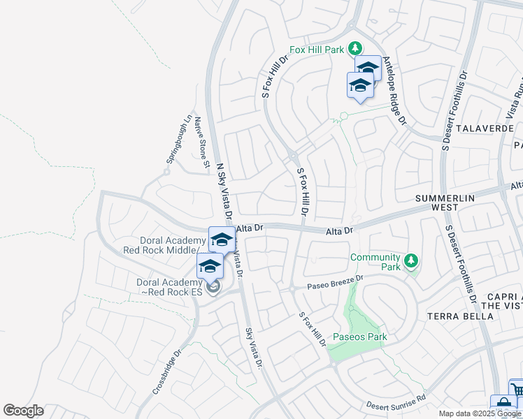map of restaurants, bars, coffee shops, grocery stores, and more near in Las Vegas