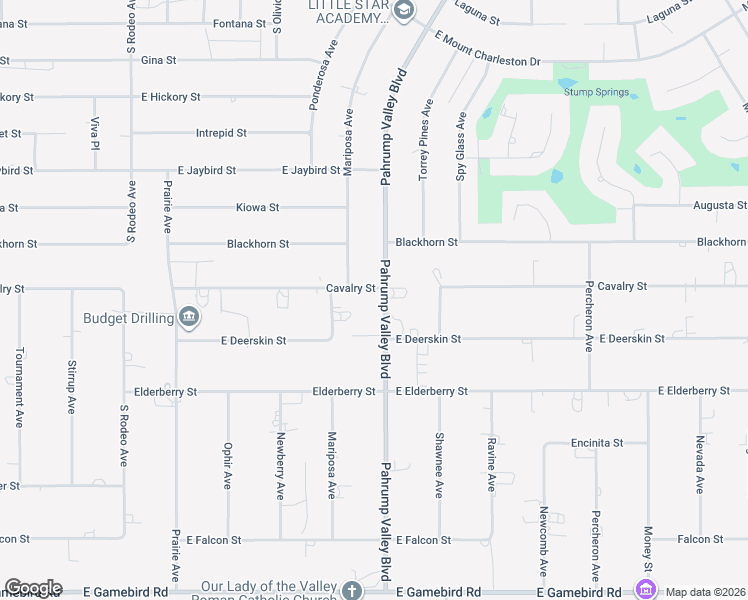 map of restaurants, bars, coffee shops, grocery stores, and more near 3320 Pahrump Valley Boulevard in Pahrump