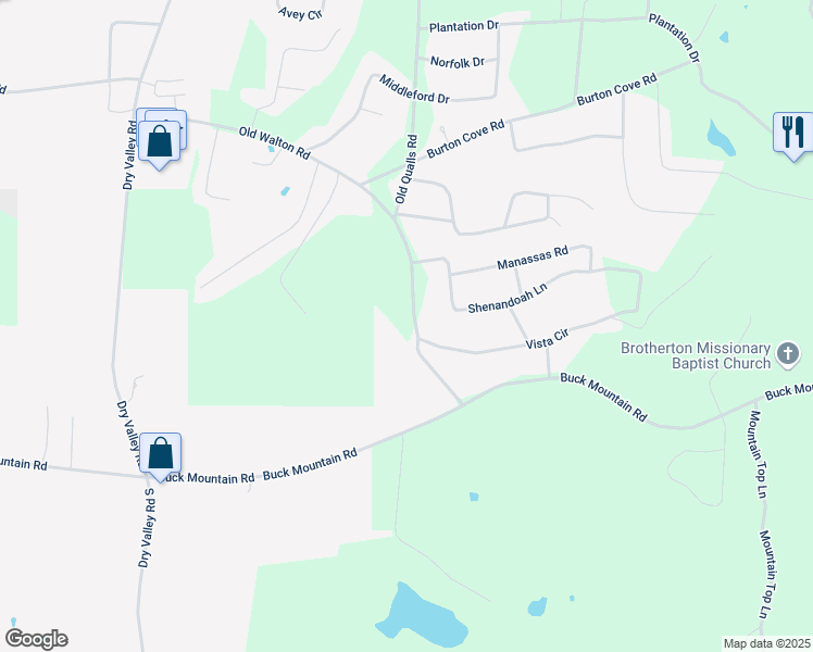 map of restaurants, bars, coffee shops, grocery stores, and more near 200 Old Qualls Road in Cookeville