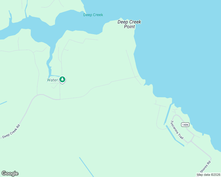 map of restaurants, bars, coffee shops, grocery stores, and more near 676 Deep Creek Road in Hertford