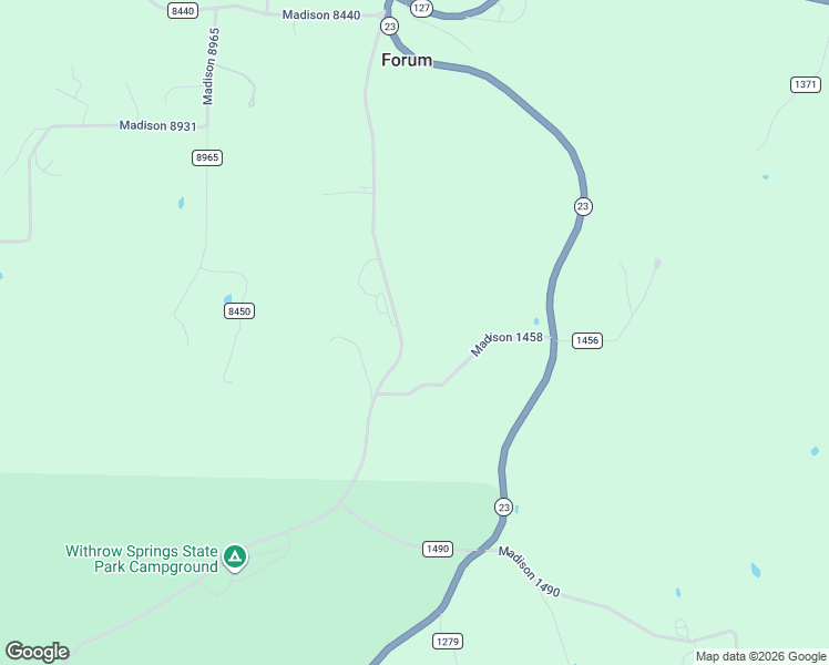 map of restaurants, bars, coffee shops, grocery stores, and more near 35590 Arkansas 23 Spur in Huntsville
