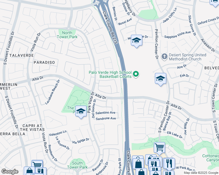 map of restaurants, bars, coffee shops, grocery stores, and more near 11233 Gibbs Hill Avenue in Las Vegas