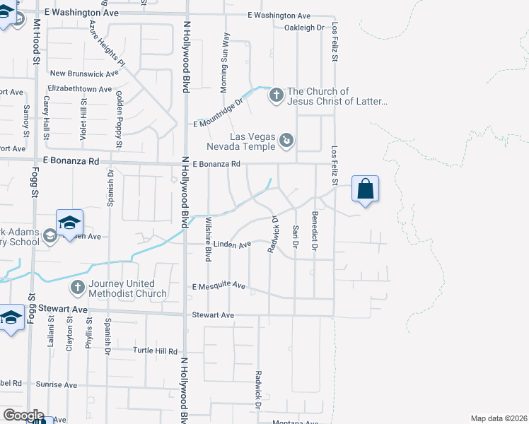 map of restaurants, bars, coffee shops, grocery stores, and more near 6875 Beverly Glen Avenue in Las Vegas