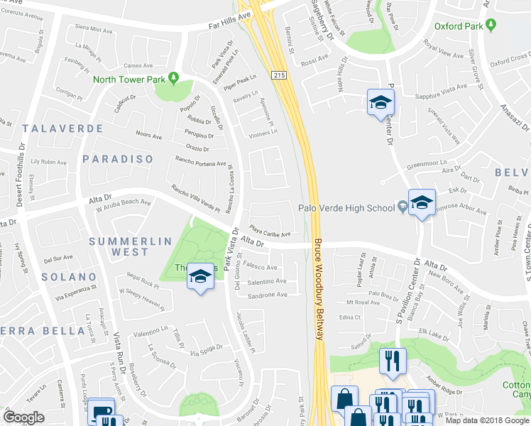 map of restaurants, bars, coffee shops, grocery stores, and more near 11248 Gibbs Hill Avenue in Las Vegas