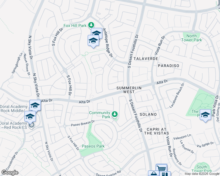 map of restaurants, bars, coffee shops, grocery stores, and more near 11856 Barona Mesa Avenue in Las Vegas