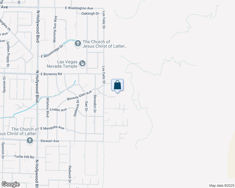 map of restaurants, bars, coffee shops, grocery stores, and more near 672 Los Feliz Street in Las Vegas