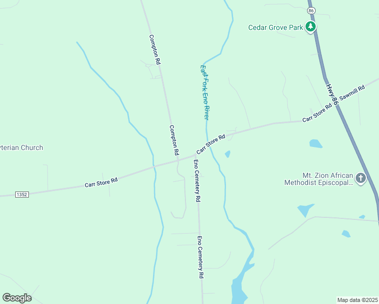 map of restaurants, bars, coffee shops, grocery stores, and more near 705 Carr Store Road in Cedar Grove
