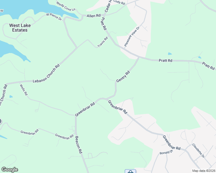 map of restaurants, bars, coffee shops, grocery stores, and more near 1255 Gentry Rd in Hamblen