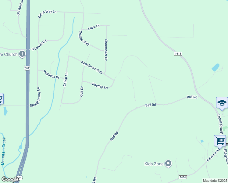 map of restaurants, bars, coffee shops, grocery stores, and more near 510 Pharlap Lane in Bahama