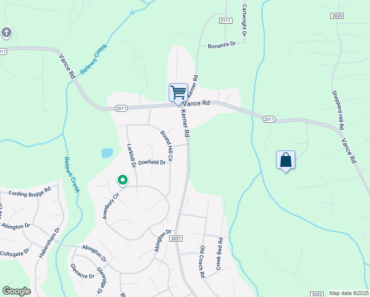 map of restaurants, bars, coffee shops, grocery stores, and more near 7190 Shagbark Drive in Kernersville