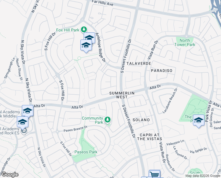 map of restaurants, bars, coffee shops, grocery stores, and more near 11832 Mino Rio Avenue in Las Vegas