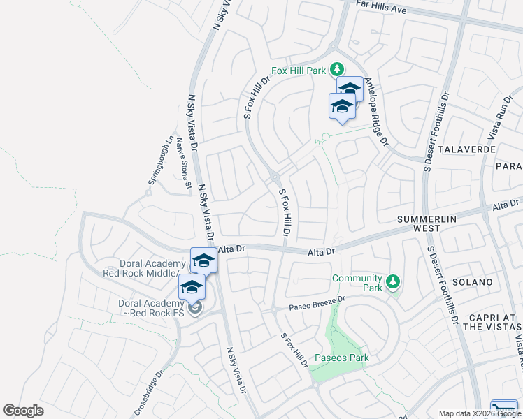 map of restaurants, bars, coffee shops, grocery stores, and more near 439 Port Reggio Street in Las Vegas
