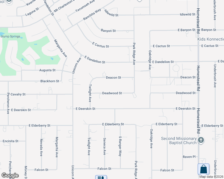 map of restaurants, bars, coffee shops, grocery stores, and more near 2330 Deadwood Street in Pahrump