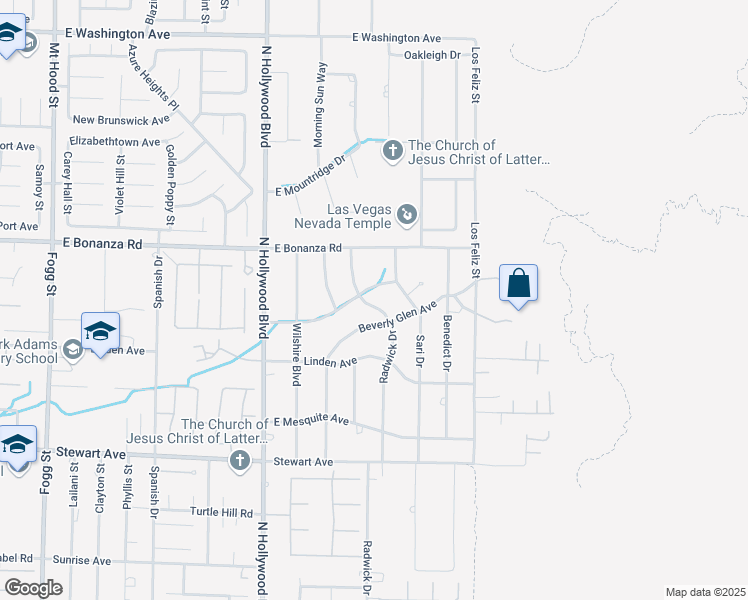 map of restaurants, bars, coffee shops, grocery stores, and more near 6885 Stone Drive in Las Vegas