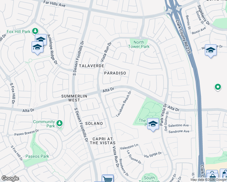map of restaurants, bars, coffee shops, grocery stores, and more near 11608 West Aruba Beach Avenue in Las Vegas