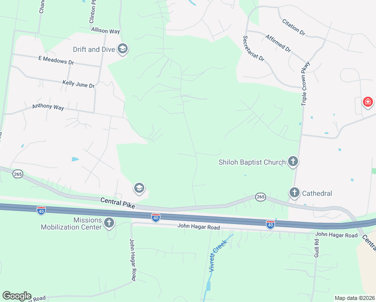 map of restaurants, bars, coffee shops, grocery stores, and more near 340 John Wright Road in Mt. Juliet