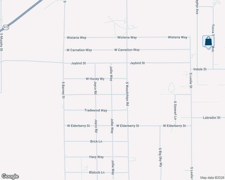 map of restaurants, bars, coffee shops, grocery stores, and more near 3211 Jollie Way in Pahrump