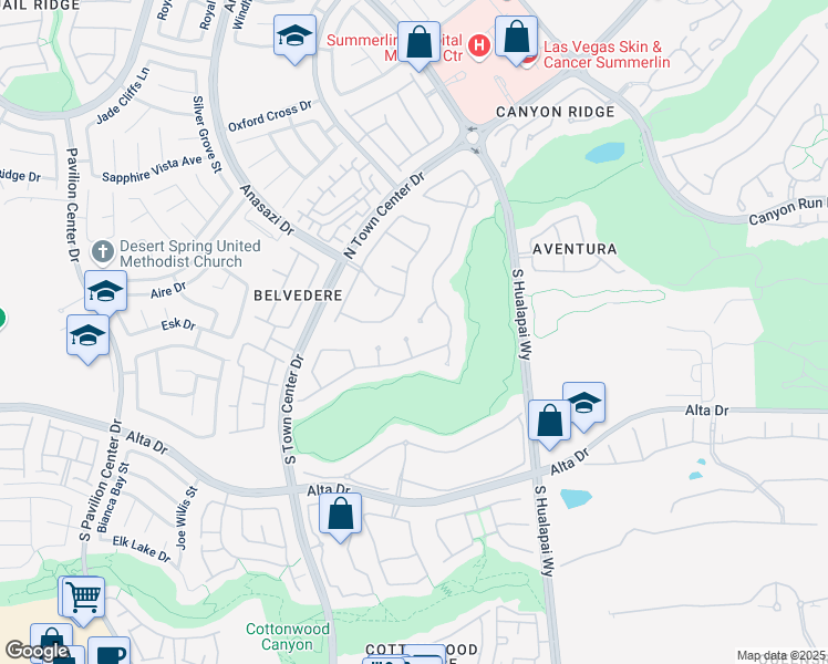map of restaurants, bars, coffee shops, grocery stores, and more near 204 Luxaire Court in Las Vegas