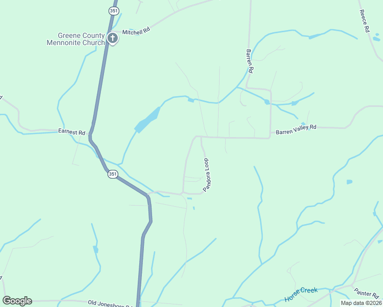 map of restaurants, bars, coffee shops, grocery stores, and more near 470 Barren Valley Road in Greene