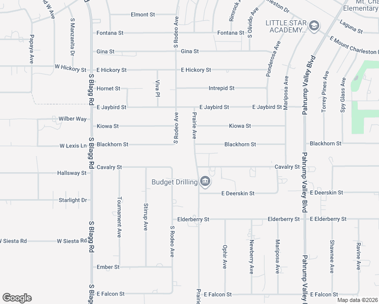map of restaurants, bars, coffee shops, grocery stores, and more near 3220 Prairie Ave in Pahrump