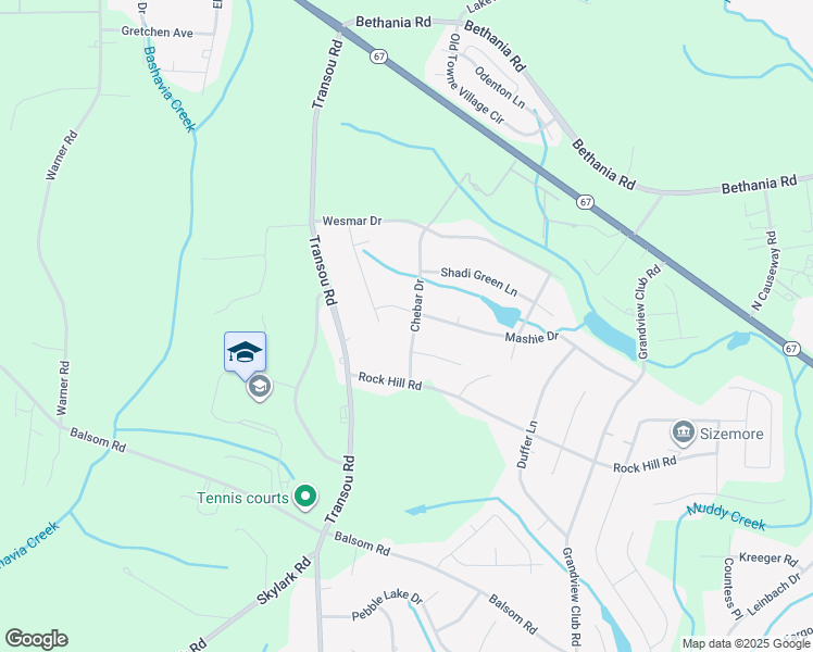 map of restaurants, bars, coffee shops, grocery stores, and more near 4510 Chebar Drive in Pfafftown