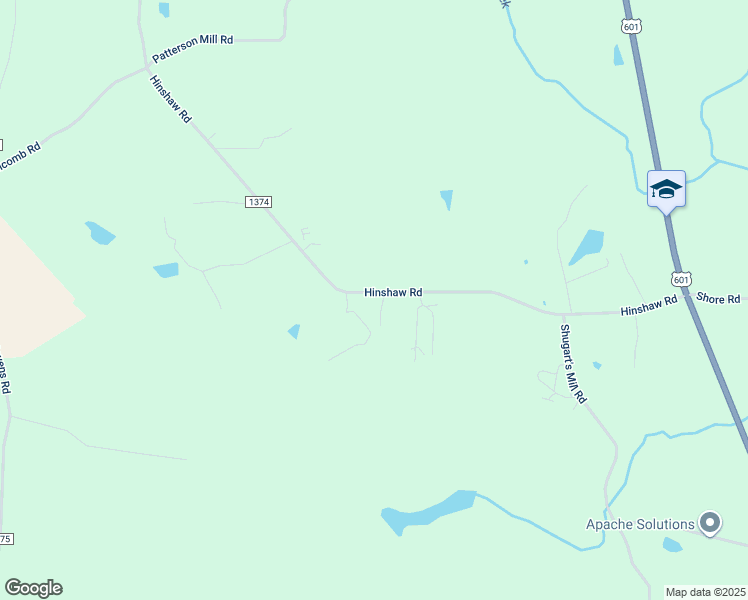 map of restaurants, bars, coffee shops, grocery stores, and more near 1945 Hinshaw Road in Yadkinville