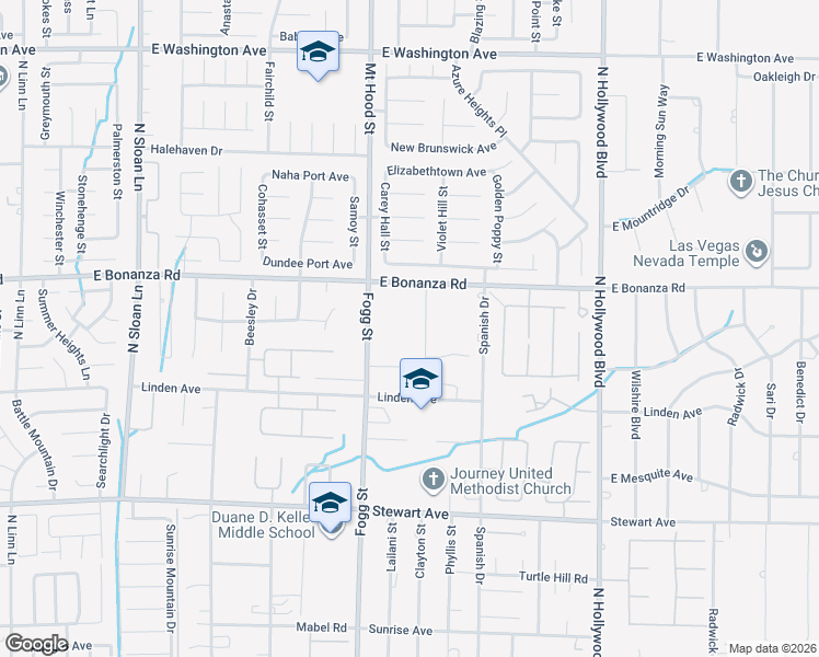 map of restaurants, bars, coffee shops, grocery stores, and more near 2 Clayton Street in Las Vegas
