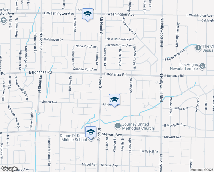 map of restaurants, bars, coffee shops, grocery stores, and more near 701 Clayton Street in Las Vegas