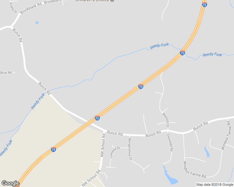 map of restaurants, bars, coffee shops, grocery stores, and more near 5366 Bunch Road in Summerfield