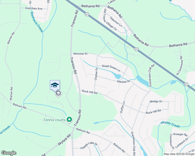 map of restaurants, bars, coffee shops, grocery stores, and more near 4378 Mashie Drive in Winston-Salem
