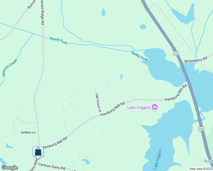 map of restaurants, bars, coffee shops, grocery stores, and more near 6217 Horseshoe Drive in Summerfield