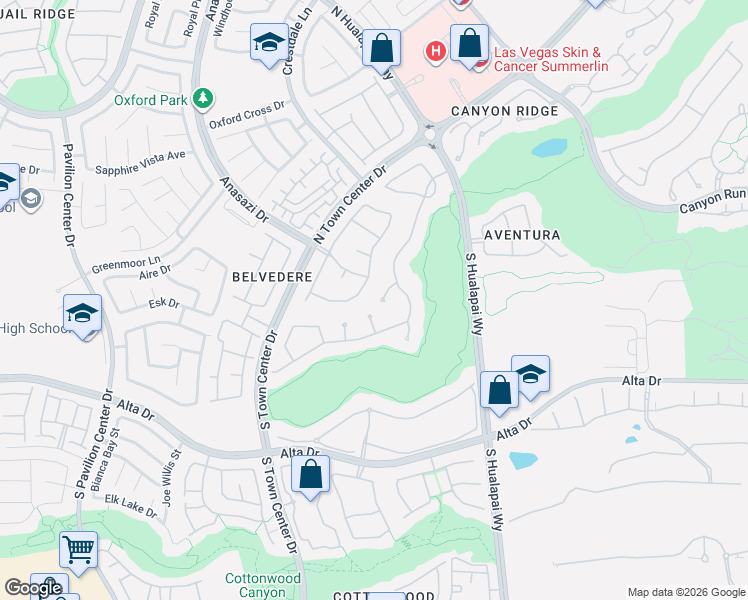 map of restaurants, bars, coffee shops, grocery stores, and more near 204 Luxaire Court in Las Vegas