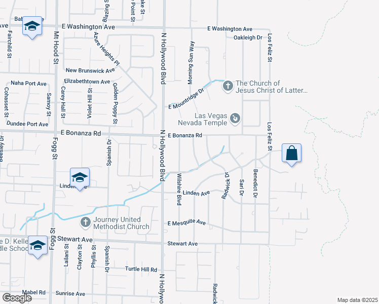 map of restaurants, bars, coffee shops, grocery stores, and more near 749 Rossmore Drive in Las Vegas