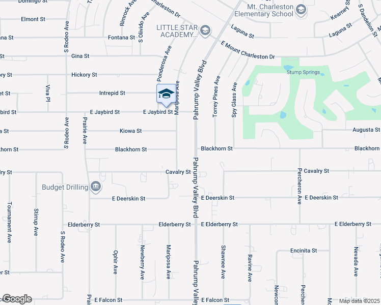 map of restaurants, bars, coffee shops, grocery stores, and more near 3200 Pahrump Valley Boulevard in Pahrump