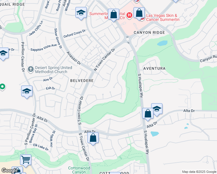 map of restaurants, bars, coffee shops, grocery stores, and more near 112 South Ring Dove Drive in Las Vegas