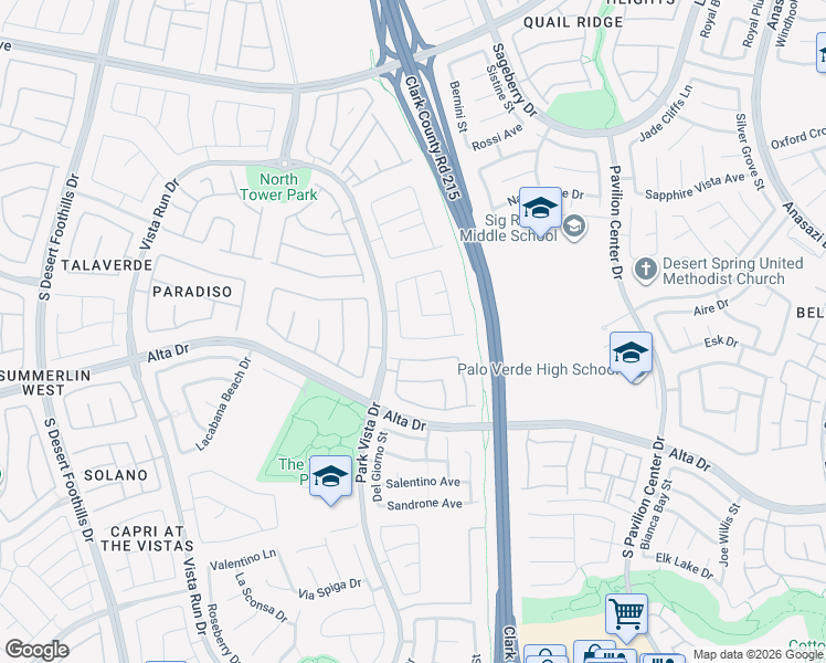 map of restaurants, bars, coffee shops, grocery stores, and more near 11252 Newbury Hills Avenue in Las Vegas