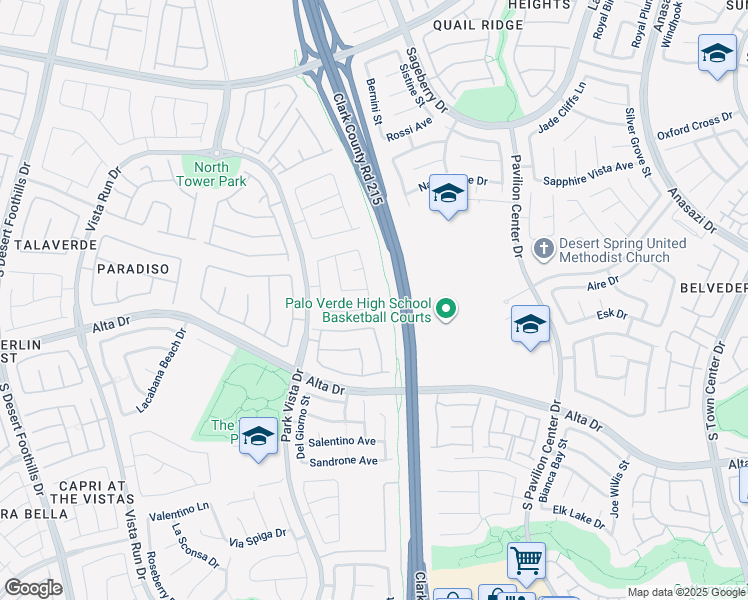 map of restaurants, bars, coffee shops, grocery stores, and more near 11212 Playa Bonita Avenue in Las Vegas