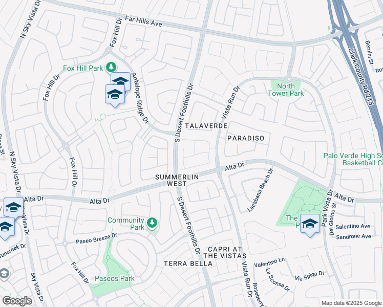 map of restaurants, bars, coffee shops, grocery stores, and more near 433 Ralph Mosa Street in Las Vegas