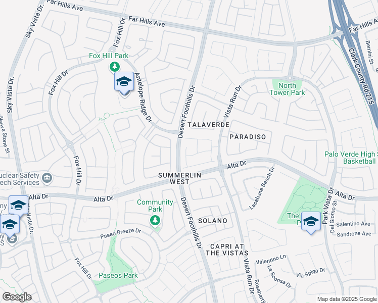 map of restaurants, bars, coffee shops, grocery stores, and more near 432 Eternity Street in Las Vegas