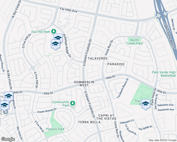 map of restaurants, bars, coffee shops, grocery stores, and more near 432 Eternity Street in Las Vegas