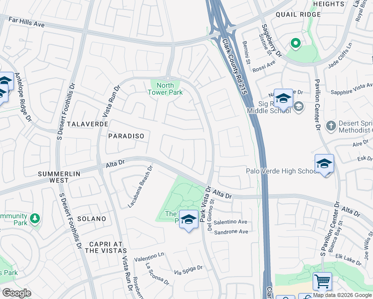 map of restaurants, bars, coffee shops, grocery stores, and more near 11389 Orazio Drive in Las Vegas
