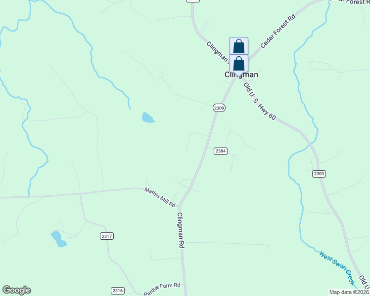 map of restaurants, bars, coffee shops, grocery stores, and more near 7 Clingman Road in Ronda