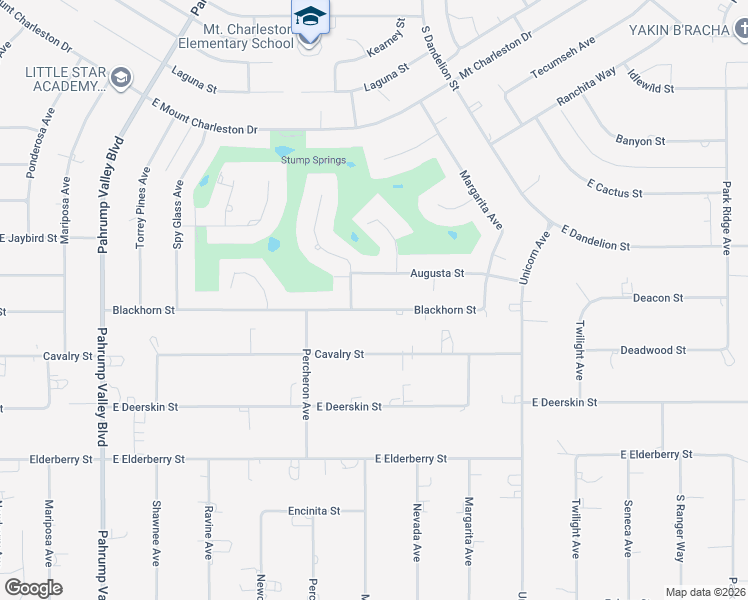 map of restaurants, bars, coffee shops, grocery stores, and more near 1660 Blackhorn Street in Pahrump