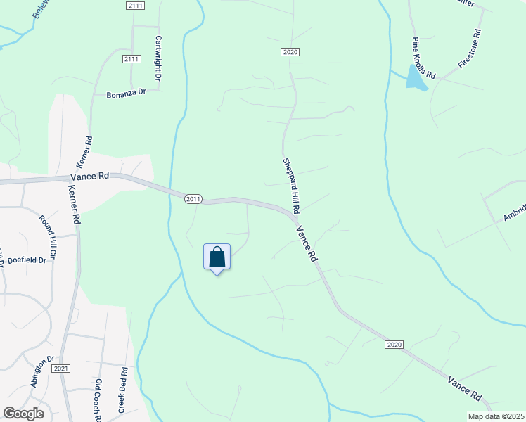 map of restaurants, bars, coffee shops, grocery stores, and more near 7540 Vance Road in Kernersville