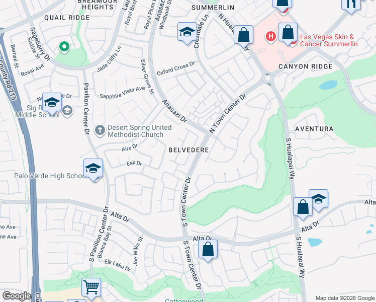 map of restaurants, bars, coffee shops, grocery stores, and more near 129 Sapodilla Lane in Las Vegas