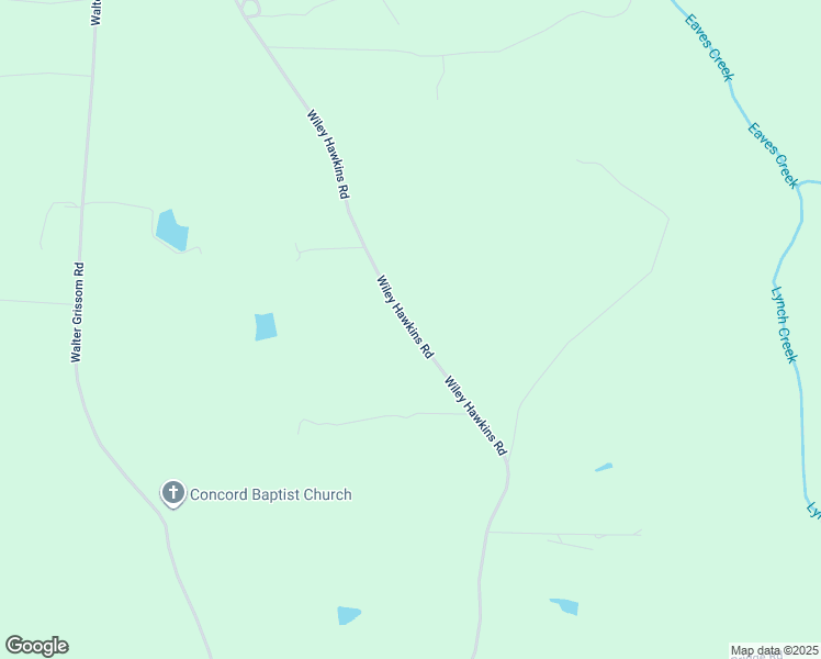 map of restaurants, bars, coffee shops, grocery stores, and more near Wiley Hawkins Road in Franklinton