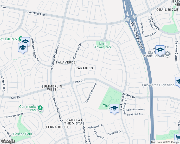 map of restaurants, bars, coffee shops, grocery stores, and more near 11516 Bohemian Forest Avenue in Las Vegas