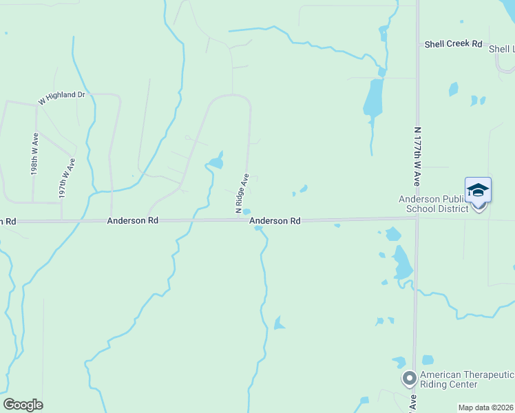 map of restaurants, bars, coffee shops, grocery stores, and more near 144 North Ridge Avenue in Sand Springs