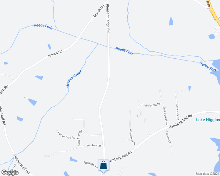 map of restaurants, bars, coffee shops, grocery stores, and more near 3046 Pleasant Ridge Road in Summerfield