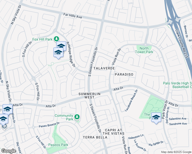 map of restaurants, bars, coffee shops, grocery stores, and more near 11775 Lily Rubin Avenue in Las Vegas